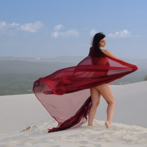 red cloth 3 with Maria do Mar